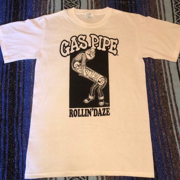 Classic Dallas Smoke Shop Gas Pipe Tee Shirt - Picture 1 of 10